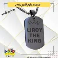 דיסקית צבאית עם חריטה אישית- PickPic פיקפיק הדפסה על מוצרים