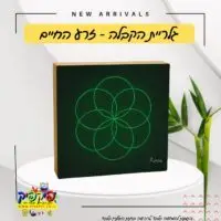 🌿 בלוק עץ בעיצוב גיאומטרי רוחני - זרע החיים PickPic פיקפיק הדפסה על מוצרים בעפולה